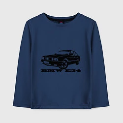 Лонгслив хлопковый детский BMW e34 5 series, цвет: тёмно-синий