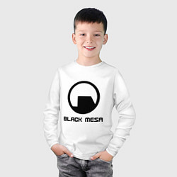 Лонгслив хлопковый детский Black Mesa: Logo, цвет: белый — фото 2