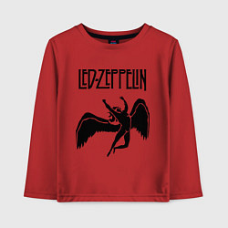 Лонгслив хлопковый детский Led Zeppelin Swan, цвет: красный