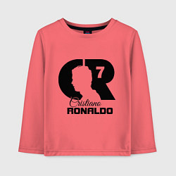 Лонгслив хлопковый детский CR Ronaldo 07, цвет: коралловый