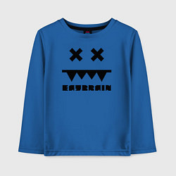 Лонгслив хлопковый детский Eatbrain Logo, цвет: синий