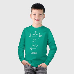 Лонгслив хлопковый детский Формула, цвет: зеленый — фото 2