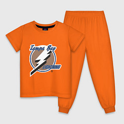 Пижама хлопковая детская Tampa Bay, цвет: оранжевый