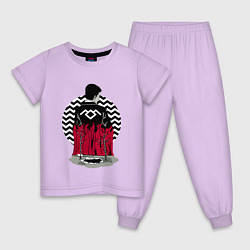 Пижама хлопковая детская Twin Peaks, цвет: лаванда