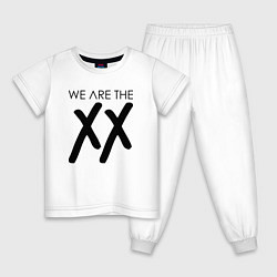 Пижама хлопковая детская We are the XX, цвет: белый