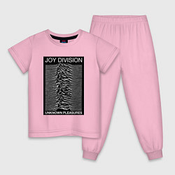 Пижама хлопковая детская Joy Division: Unknown Pleasures, цвет: светло-розовый