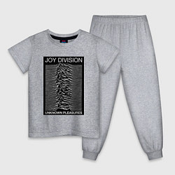 Пижама хлопковая детская Joy Division: Unknown Pleasures, цвет: меланж