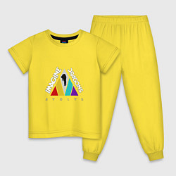 Пижама хлопковая детская Imagine Dragons: Evolve, цвет: желтый