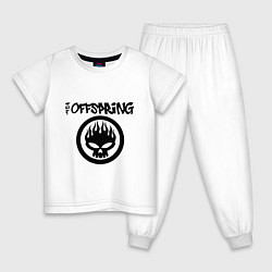 Пижама хлопковая детская The Offspring, цвет: белый