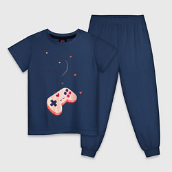 Пижама хлопковая детская Perfect Team: Player 1, цвет: тёмно-синий