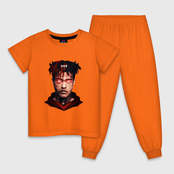 Пижама хлопковая детская XXXtentacion: Evil Demon, цвет: оранжевый