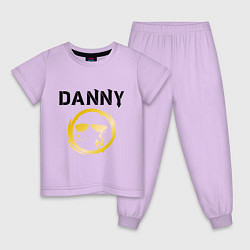 Пижама хлопковая детская HU: Danny, цвет: лаванда