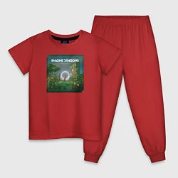 Пижама хлопковая детская Imagine Dragons Origins, цвет: красный