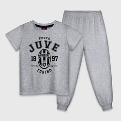 Пижама хлопковая детская Forza Juve 1897: Torino, цвет: меланж