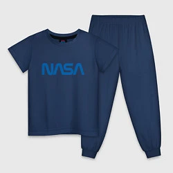 Пижама хлопковая детская NASA, цвет: тёмно-синий