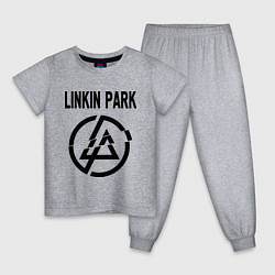 Пижама хлопковая детская Linkin Park, цвет: меланж