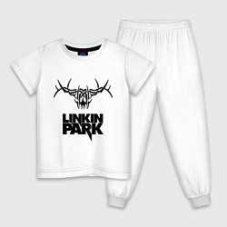 Пижама хлопковая детская Linkin Park: Deer, цвет: белый