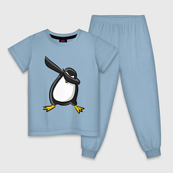 Пижама хлопковая детская DAB Pinguin, цвет: мягкое небо