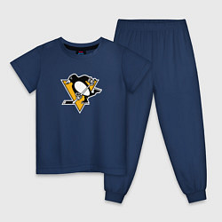 Пижама хлопковая детская Pittsburgh Penguins: Evgeni Malkin, цвет: тёмно-синий