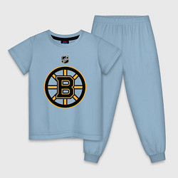 Пижама хлопковая детская Boston Bruins NHL, цвет: мягкое небо