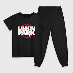 Пижама хлопковая детская LINKIN PARK, цвет: черный