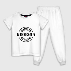Пижама хлопковая детская Made in Georgia (сделано в Грузии), цвет: белый