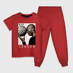 Пижама хлопковая детская Kobe - RIP Legend, цвет: красный
