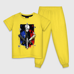 Пижама хлопковая детская DMC, цвет: желтый