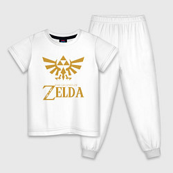 Пижама хлопковая детская THE LEGEND OF ZELDA, цвет: белый
