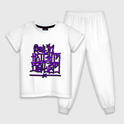 Пижама хлопковая детская GTA Tag BALLAS, цвет: белый