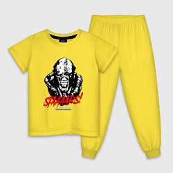 Пижама хлопковая детская STAAAAARS!, цвет: желтый