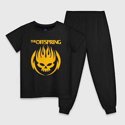 Пижама хлопковая детская THE OFFSPRING, цвет: черный