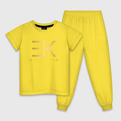 Пижама хлопковая детская ЕГОР КРИД, цвет: желтый
