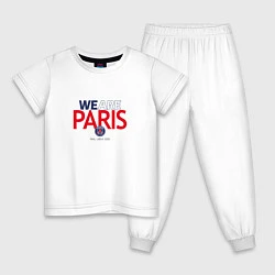 Пижама хлопковая детская PSG We Are Paris 202223, цвет: белый