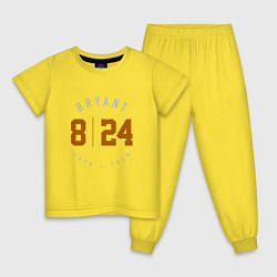 Пижама хлопковая детская Kobe Bryant, цвет: желтый