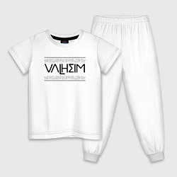 Пижама хлопковая детская Вальхейм, цвет: белый