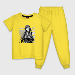 Пижама хлопковая детская Юкино Юкиношита, цвет: желтый