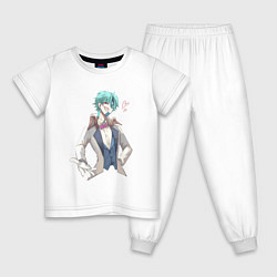Пижама хлопковая детская Дотторе, цвет: белый