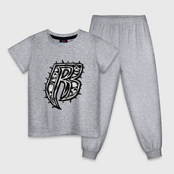 Пижама хлопковая детская DMX - Ruff Ryders, цвет: меланж