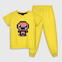 Пижама хлопковая детская Pixel isaac, цвет: желтый