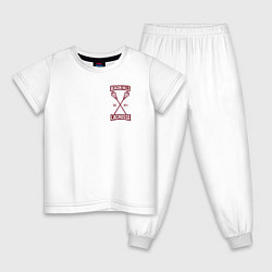 Пижама хлопковая детская Beacon Hills Lacrosse, цвет: белый