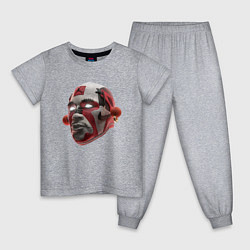 Пижама хлопковая детская Devil Jordan, цвет: меланж