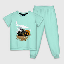 Пижама хлопковая детская JOHN DEERE I Джон Дир!, цвет: мятный