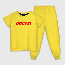 Детская пижама DUCATI ЛОГОТИП НАДПИСЬ