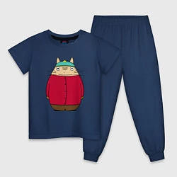 Пижама хлопковая детская Totoro Cartman, цвет: тёмно-синий