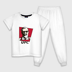 Пижама хлопковая детская McGregor ufc, цвет: белый