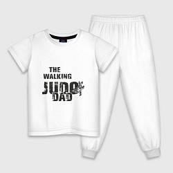 Пижама хлопковая детская Judo - Dad, цвет: белый