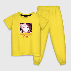 Пижама хлопковая детская Ацуши Накаджима и Акутагава Рюноске, Великий из бр, цвет: желтый