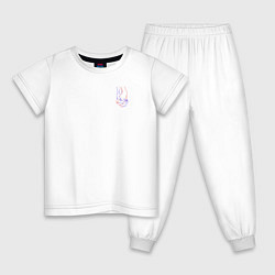 Пижама хлопковая детская TrustHands, цвет: белый