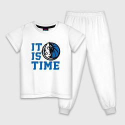 Пижама хлопковая детская It Is Dallas Mavericks Time Даллас Мэверикс, цвет: белый
